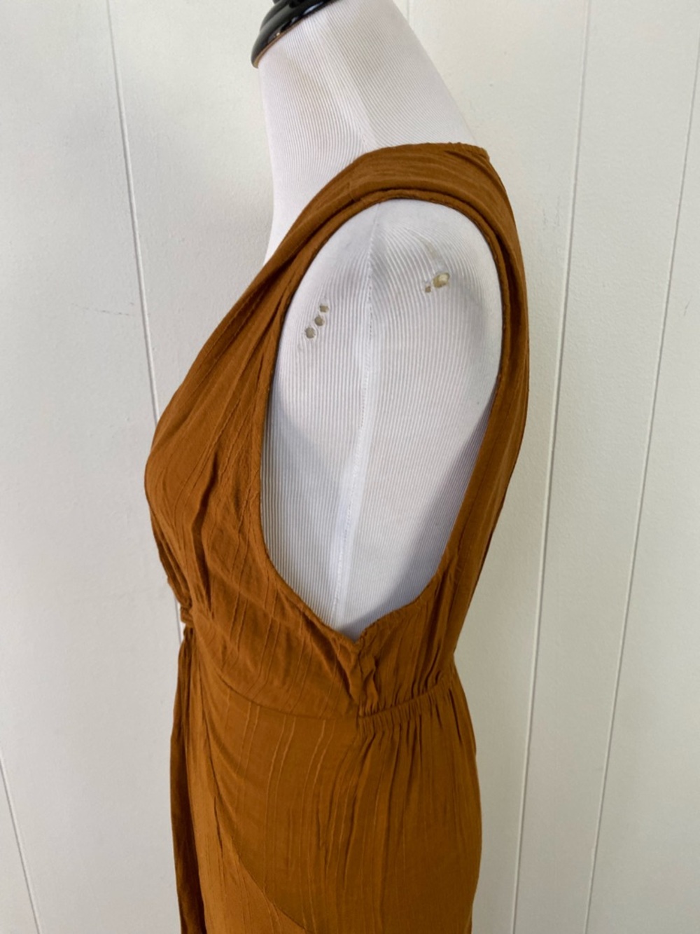 L*Space Womens Amber Brown Down The Line Cover-Up Dress L34429 Sz Small - Picture 12 of 14